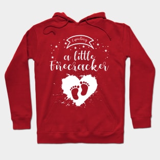 Expecting a Little Firecracker Pregnancy Announcement Hoodie